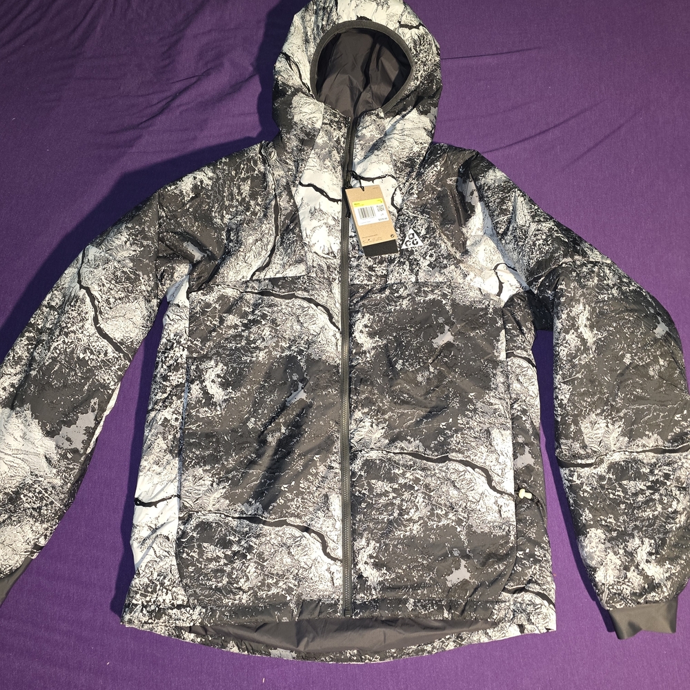 Nike Mens ACG Monochrome Camouflage Jacket Polar Tech Sz S